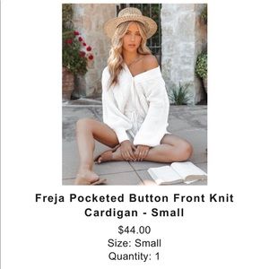 VICI Cardigan - Freja Pocketed Button Front